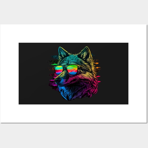 RGB Wolf or is it a German shepherd dog :P ? Wall Art by UmagineArts